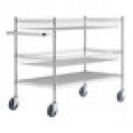 Regency Chrome Two Basket and One Shelf Utility Cart - 24 Regency Chrome Two Basket and One Shelf Utility Cart - 24