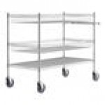 Regency Chrome Two Basket and One Shelf Utility Cart - 24 Regency Chrome Two Basket and One Shelf Utility Cart - 24