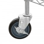 Regency Chrome Two Basket and One Shelf Utility Cart - 24 Regency Chrome Two Basket and One Shelf Utility Cart - 24
