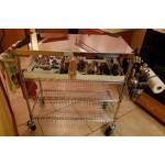 Regency Chrome Two Basket and One Shelf Utility Cart - 24 Regency Chrome Two Basket and One Shelf Utility Cart - 24