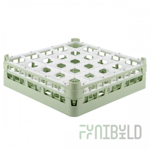 Vollrath 52710 Signature Full-Size Light Green 25-Compartment 4 5/16