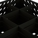 Vollrath TR10FFF Traex® Full-Size Black 9-Compartment 7 7/8