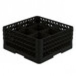 Vollrath TR10FFF Traex® Full-Size Black 9-Compartment 7 7/8