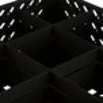Vollrath TR10FFF Traex® Full-Size Black 9-Compartment 7 7/8