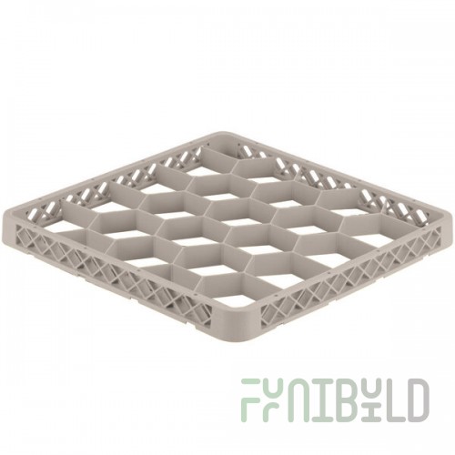 Vollrath TRG-32 Traex® Full-Size Beige 20 Compartment Glass Rack Extender