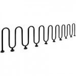 Paris Furnishings Heavy-Duty 15 Loop Powder Coated Inground Mount M Style Bike Rack Paris Furnishings Heavy-Duty 15 Loop Powder Coated Inground Mount M Style Bike Rack
