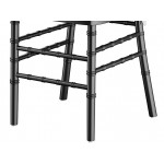 Lancaster Table & Seating Black Wood Chiavari Chair with White Cushion Lancaster Table & Seating Black Wood Chiavari Chair with White Cushion
