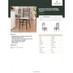 Lancaster Table & Seating Black Wood Chiavari Chair with White Cushion Lancaster Table & Seating Black Wood Chiavari Chair with White Cushion