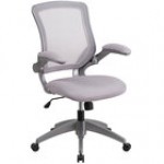 Flash Furniture BL-ZP-8805-BK-GG Mid-Back Black Mesh Office Chair / Task Chair with Flip-Up Arms and Nylon Base Flash Furniture BL-ZP-8805-BK-GG Mid-Back Black Mesh Office Chair / Task Chair with Flip-Up Arms and Nylon Base