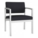 Lesro Lenox Steel Patriot Plus Black Vinyl Loveseat