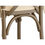 Lancaster Table & Seating Vineyard Whiskey Brown Wood Cross Back Chair with 2 Lancaster Table & Seating Vineyard Whiskey Brown Wood Cross Back Chair with 2