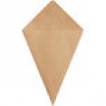 Carnival King 15 oz. Kraft Square Cardboard Fry Cone - 100/Pack Carnival King 15 oz. Kraft Square Cardboard Fry Cone - 100/Pack