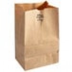 Duro Bulwark 20 lb. Shorty Extra Heavy-Duty Natural Kraft Paper Bag - 400/Bundle