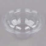 Eco-Products Veridian 24 oz. Compostable Green PLA Plastic Salad Bowl with Lid - 150/Case