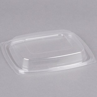 Dart C32DDLR ClearPack Clear Snap-On Dome Lid for 24 and 32 oz. Plastic Containers - 63/Pack