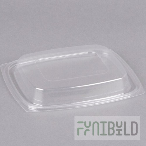 Dart C32DDLR ClearPack Clear Snap-On Dome Lid for 24 and 32 oz. Plastic Containers - 63/Pack
