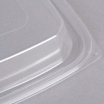 Dart C32DDLR ClearPack Clear Snap-On Dome Lid for 24 and 32 oz. Plastic Containers - 63/Pack