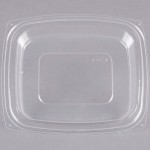 Dart C32DDLR ClearPack Clear Snap-On Dome Lid for 24 and 32 oz. Plastic Containers - 63/Pack