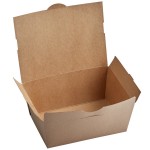 Fold-Pak 04BPDINEEM Bio-Plus Dine Kraft Microwavable Paper #4 Take-Out Container 7 3/4 Fold-Pak 04BPDINEEM Bio-Plus Dine Kraft Microwavable Paper #4 Take-Out Container 7 3/4