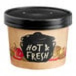 Choice 12 oz. Medley Double Poly-Coated Soup / Hot Food Cup with Vented Paper Lid - 250/Case