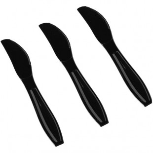 Fineline Flairware Heavy Weight Black Knife - 1,000/Case Fineline Flairware Heavy Weight Black Knife - 1,000/Case
