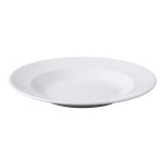 Libbey Slenda 18.5 oz. Royal Rideau White Round Porcelain Entree and Pasta Bowl - Sample