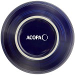 Acopa Capri 19 oz. Deep Sea Cobalt Stoneware Bistro Bowl - Sample