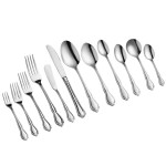Acopa Blair 18/8 Stainless Steel Extra Heavy Weight Flatware 5-Piece Set - Sample
