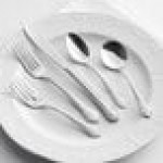 Acopa Blair 18/8 Stainless Steel Extra Heavy Weight Flatware 5-Piece Set - Sample