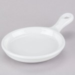 Tuxton GLP-650 TuxTrendz Linx 6.5 oz. Bright White China Skillet - 12/Case