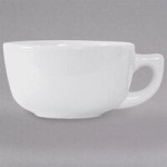 Tuxton GLP-650 TuxTrendz Linx 6.5 oz. Bright White China Skillet - 12/Case