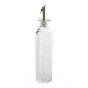 American Metalcraft 12 oz. Fluted Glass Cruet - 12/Case