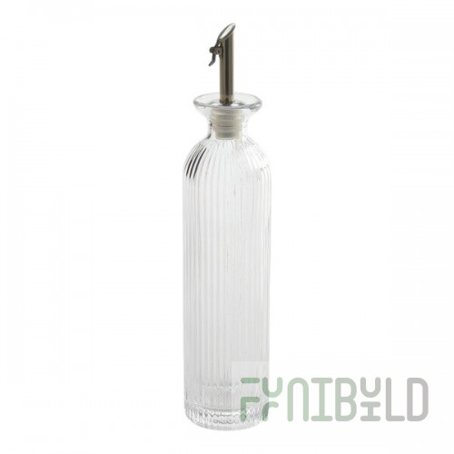 American Metalcraft 12 oz. Fluted Glass Cruet - 12/Case
