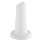 Carlisle PS601NC02 Store 'N Pour PourPlus 1 Qt. White Container with White Spout / Neck and Cap