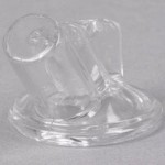 Carlisle PS601NC02 Store 'N Pour PourPlus 1 Qt. White Container with White Spout / Neck and Cap