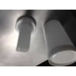 Carlisle PS601NC02 Store 'N Pour PourPlus 1 Qt. White Container with White Spout / Neck and Cap