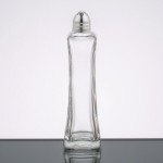 TableCraft 81 2 oz. Metro Glass Salt and Pepper Shaker with Nickel Plated Steel Top - 24/Case TableCraft 81 2 oz. Metro Glass Salt and Pepper Shaker with Nickel Plated Steel Top - 24/Case