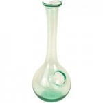 Kalalou 60 oz. Round Tilted Glass White Wine Decanter with Ice Pocket and Handle