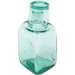 Kalalou 60 oz. Round Tilted Glass White Wine Decanter with Ice Pocket and Handle