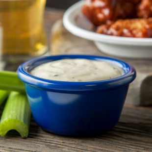 Carlisle 4 oz. Cobalt Blue Smooth Melamine Ramekin - 48/Case