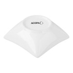 Acopa 2.5 oz. Bright White Porcelain Square Sauce Cup - 72/Case Acopa 2.5 oz. Bright White Porcelain Square Sauce Cup - 72/Case