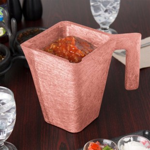 HS Inc. HS1007 48 oz. Paprika Pitcher / Salsa Dispenser - 12/Pack HS Inc. HS1007 48 oz. Paprika Pitcher / Salsa Dispenser - 12/Pack