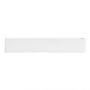Cal-Mil Hudson 128 oz. White Rectangular Raised Rim Melamine Serving Bowl