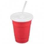 GET To-Go 16 oz. Black Polypropylene Reusable Tumbler, Lid, and Straw Set - 24/Case GET To-Go 16 oz. Black Polypropylene Reusable Tumbler, Lid, and Straw Set - 24/Case