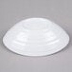 Elite Global Solutions DS5-W Swirl 6 oz. White Oblong Melamine Bowl - 6/Case