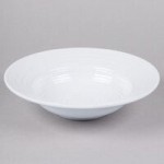 Elite Global Solutions DS5-W Swirl 6 oz. White Oblong Melamine Bowl - 6/Case