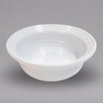 Elite Global Solutions DS5-W Swirl 6 oz. White Oblong Melamine Bowl - 6/Case