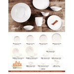 Elite Global Solutions DS5-W Swirl 6 oz. White Oblong Melamine Bowl - 6/Case