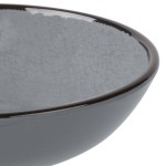 Elite Global Solutions DB8225M Mojave Vintage California 32 oz. Gray Round Crackle Bowl - 6/Case Elite Global Solutions DB8225M Mojave Vintage California 32 oz. Gray Round Crackle Bowl - 6/Case