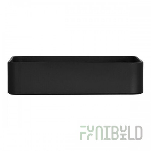 Cal-Mil Hudson 160 oz. Black Square Melamine Bowl